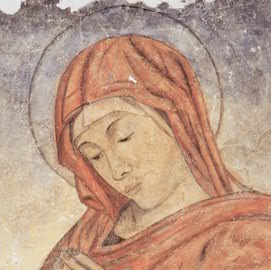 Esempio di tecnica di strappo di un affresco