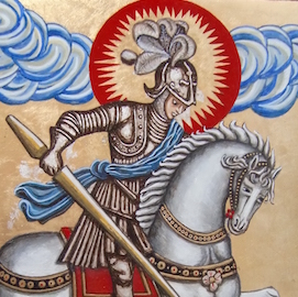 Pietà, Icona eseguita su supporto ligneo e gesso 30x40 dipinta con tempera all'uovo e foglia d'oro, interpretazione da Carlo Crivelli - Thumbs